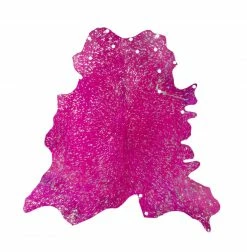 Lederteppich GLAM 410 - violett-silber - 1,35-1,6 m² -Heimtextilien Verkäufe 9003634000 04 1600Wx1600H