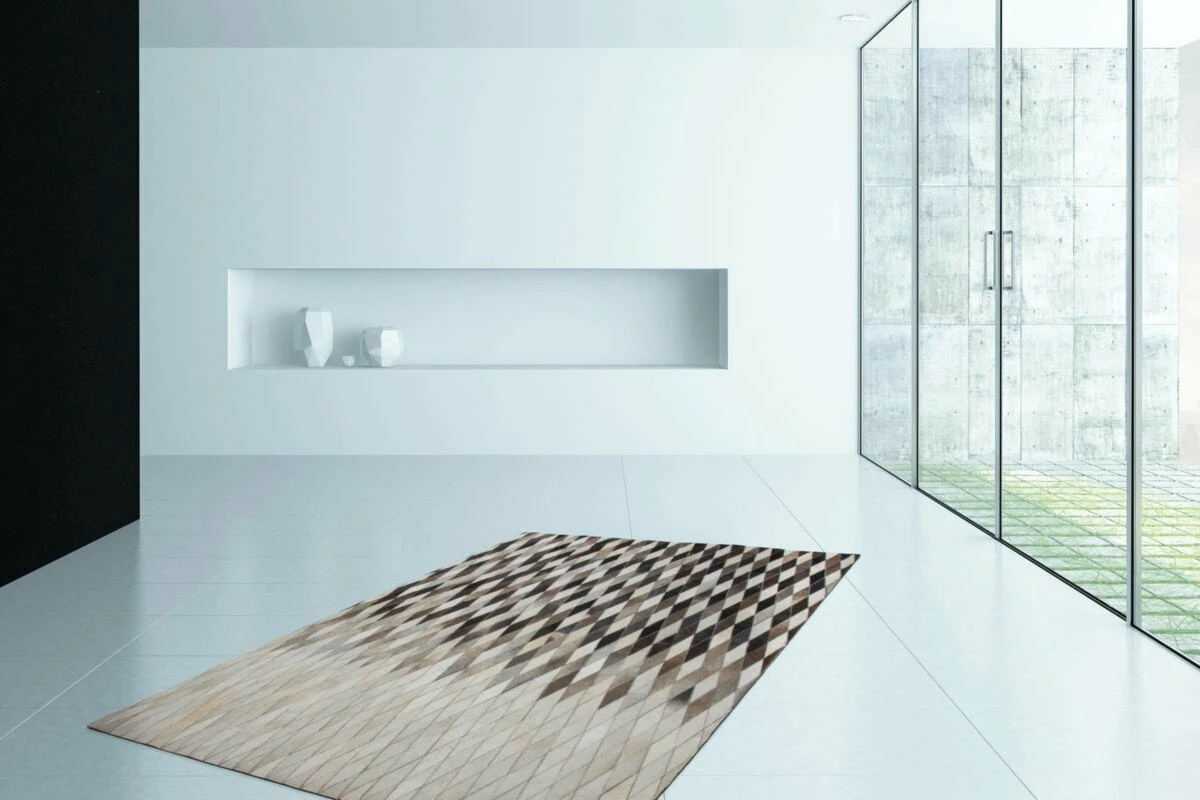 Lederteppich LAVISH 510 - grau - 120x170 cm 4 Lederteppich LAVISH 510 - grau - 120x170 cm – Bild 2