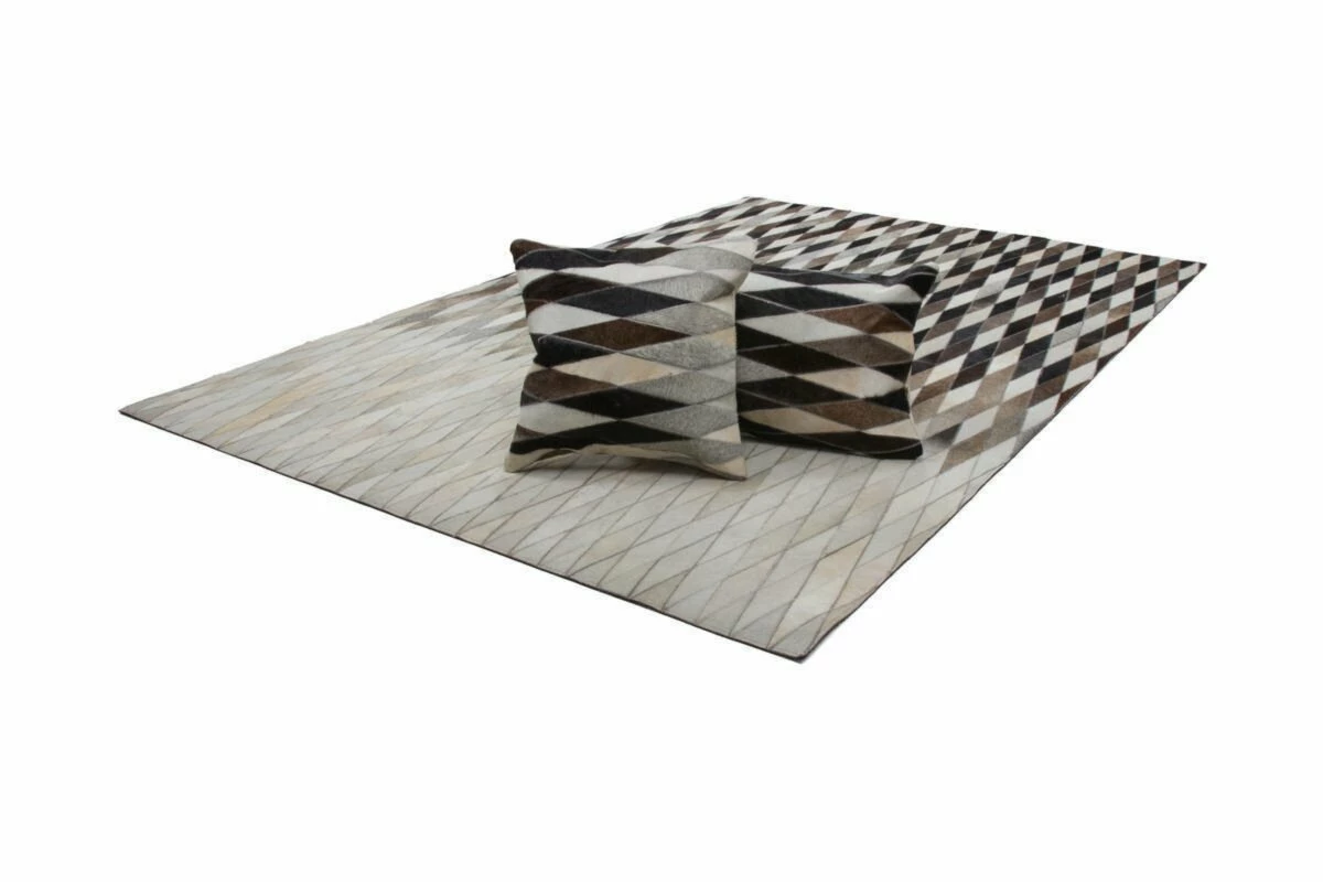 Lederteppich LAVISH 510 - grau - 120x170 cm 3 Lederteppich LAVISH 510 - grau - 120x170 cm