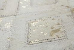 Lederteppich - elfenbein-gold - 160x230 cm -Heimtextilien Verkäufe 9003639600 04 1600Wx1600H