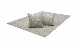 Lederteppich - grau-silber - 120x170 cm -Heimtextilien Verkäufe 9003639700 03 1600Wx1600H