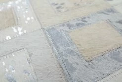 Lederteppich - grau-silber - 120x170 cm -Heimtextilien Verkäufe 9003639700 04 1600Wx1600H