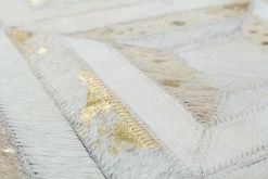 Lederteppich - elfenbein-gold - 120x170 cm 9 Lederteppich - elfenbein-gold - 120x170 cm -Heimtextilien Verkäufe 9003639900 04 1600Wx1600H
