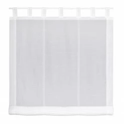 Schlaufenrollo - weiß - 80x170 cm