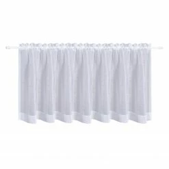 Scheibengardine - weiß - 140x50cm