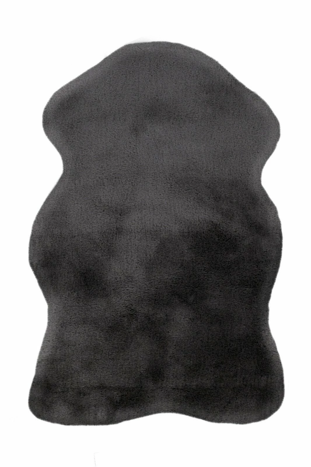 Kunstfell - Kaninchenfell-Haptik - anthrazit - 60x90 cm 3 Kunstfell - Kaninchenfell-Haptik - anthrazit - 60x90 cm