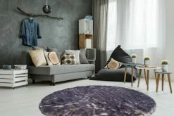 Teppich CROWN 110 - weiß-lila - ca. 160 cm -Heimtextilien Verkäufe 9003889000 04 1600Wx1600H