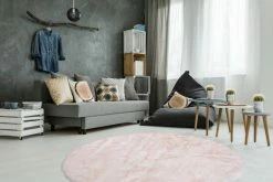 Teppich CROWN 110 - weiß-puderrosa - ca. 160 cm -Heimtextilien Verkäufe 9003889300 04 1600Wx1600H