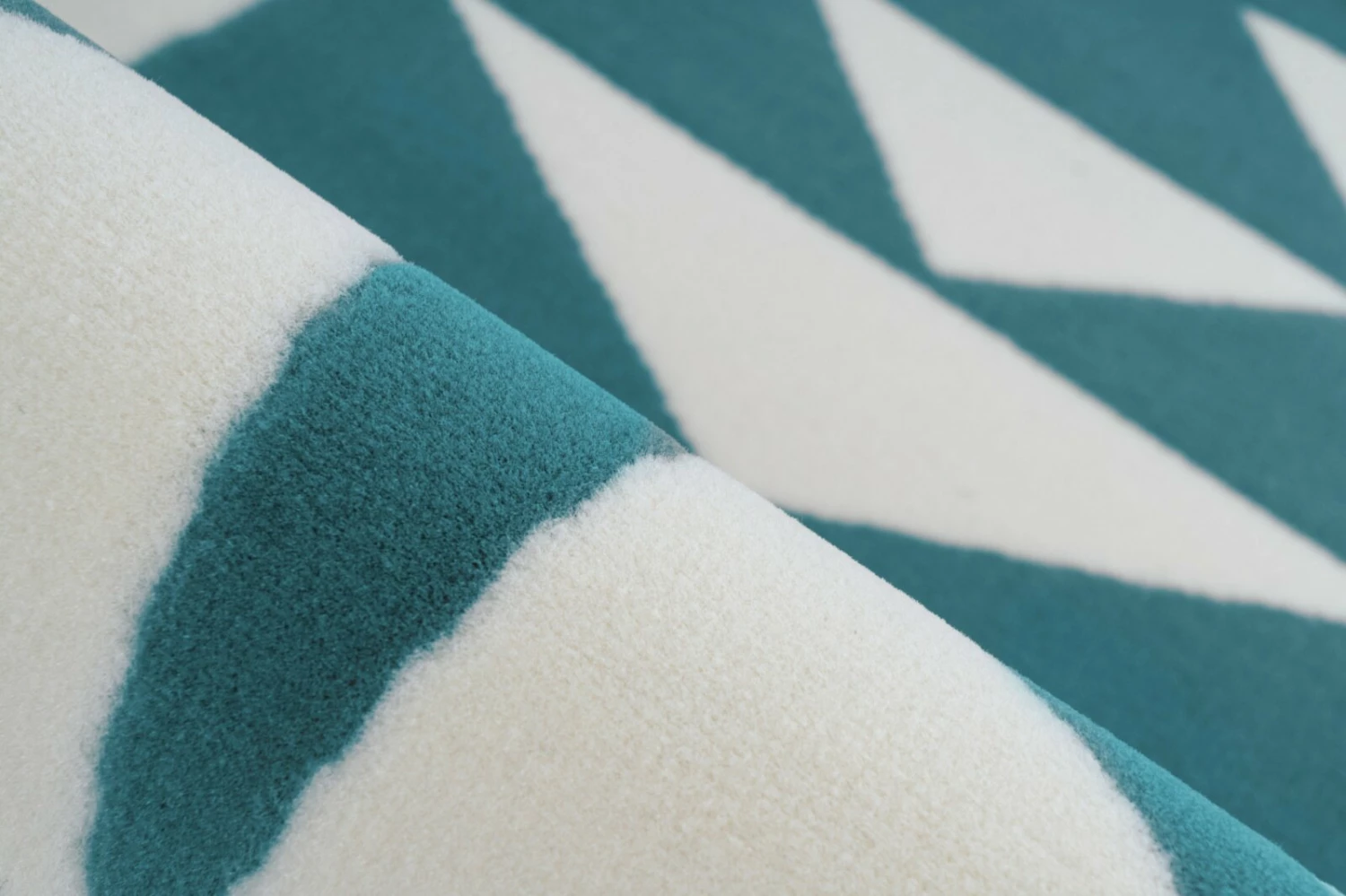 Teppich ESPERANTO 925 - weiß-türkis - ca. 120 cm 5 Teppich ESPERANTO 925 - weiß-türkis - ca. 120 cm – Bild 3