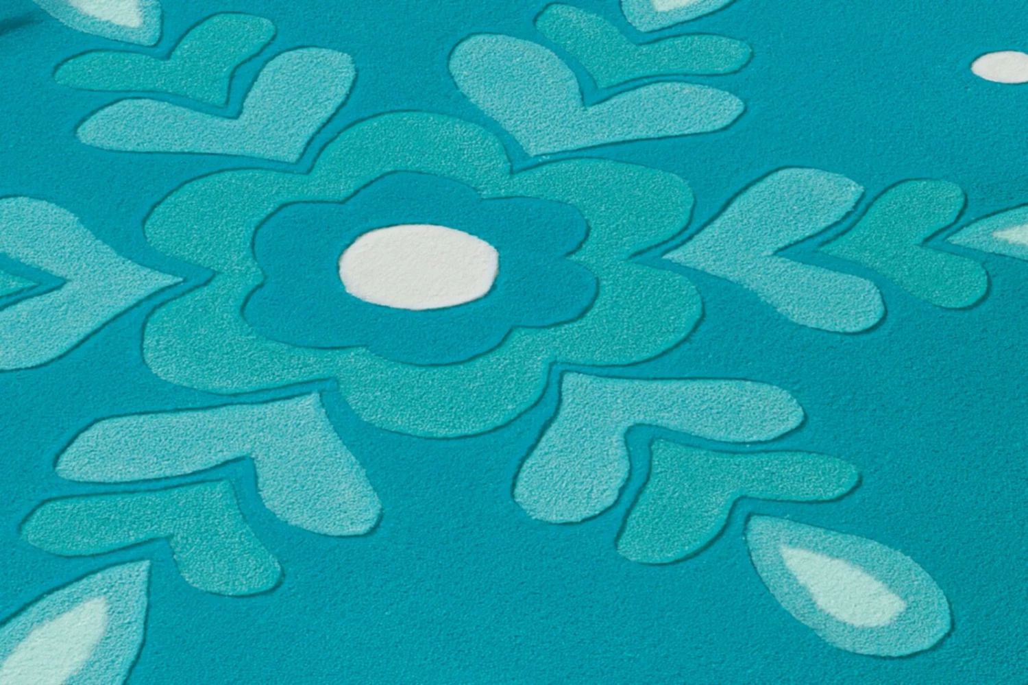 Teppich JOY 4186 - eisblau - Ø 100 cm 5 Teppich JOY 4186 - eisblau - Ø 100 cm – Bild 3