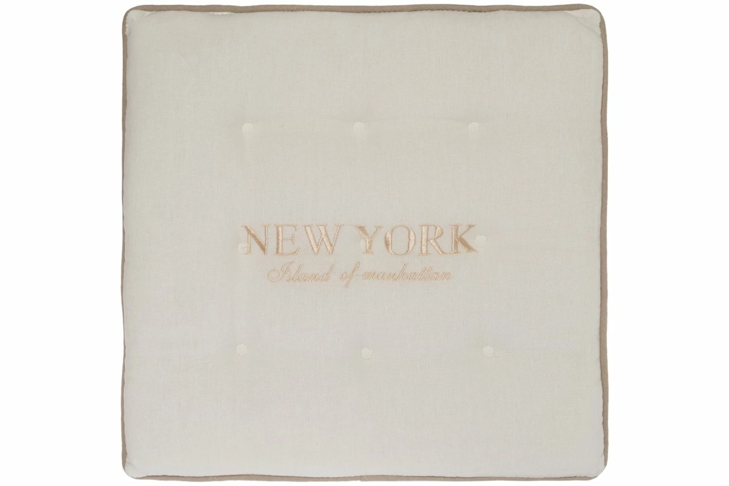 Sitzkissen NEW YORK - beige - 40x40 cm 3 Sitzkissen NEW YORK - beige - 40x40 cm