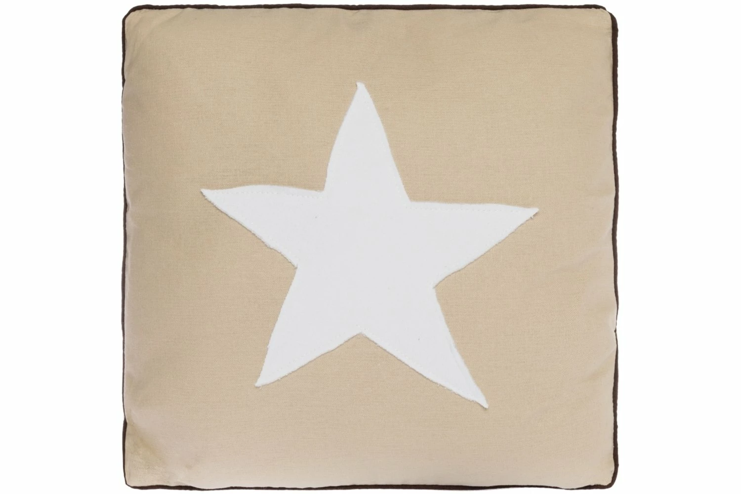 Kissen - beige-weiß - mit Reißverschluss - 40x40 cm 3 Kissen - beige-weiß - mit Reißverschluss - 40x40 cm