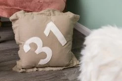 Kissen - creme - mit Reißverschluss - 50x50 cm -Heimtextilien Verkäufe 9003895400 04 1600Wx1600H