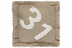 Kissen - creme - mit Reißverschluss - 50x50 cm