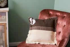 Kissen - braun - mit Reißverschluss - 50x50 cm -Heimtextilien Verkäufe 9003895600 04 1600Wx1600H