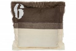 Kissen - braun - mit Reißverschluss - 50x50 cm