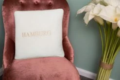 Kissen HAMBURG - weiß - 45x45 cm -Heimtextilien Verkäufe 9003895900 04 1600Wx1600H