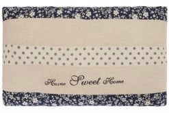 Kissen HOME SWEET HOME - beige-blau - 50x30 cm