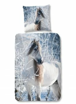 Biber-Bettwäsche - mehrfarbig - 135x200 cm