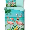 Microfaser-Bettwäsche - türkis - Flamingo - 135x200 cm 2 Microfaser-Bettwäsche - türkis - Flamingo - 135x200 cm -Heimtextilien Verkäufe 9003931500 1600Wx1600H