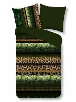 Microfaser-Bettwäsche - grün - Afrika - 135x200 cm