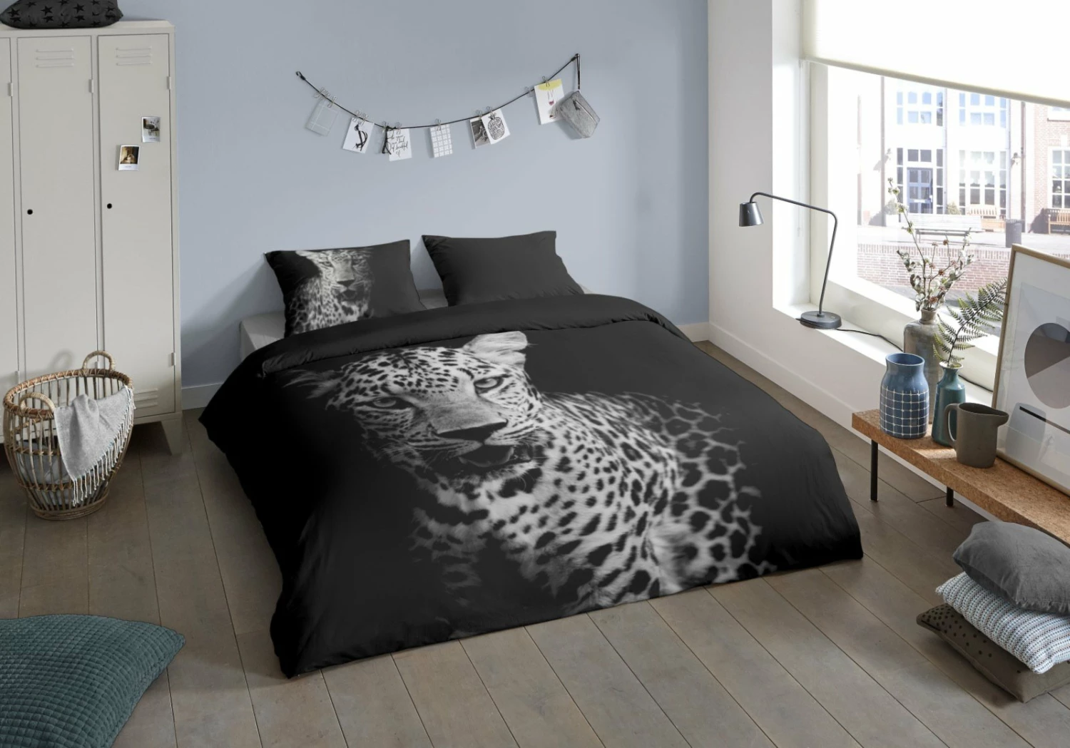 Microfaser-Bettwäsche - schwarz-weiß - Leopard - 135x200 cm 4 Microfaser-Bettwäsche - schwarz-weiß - Leopard - 135x200 cm – Bild 2