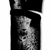 Microfaser-Bettwäsche - schwarz-weiß - Leopard - 135x200 cm -Heimtextilien Verkäufe 9003933600 1600Wx1600H
