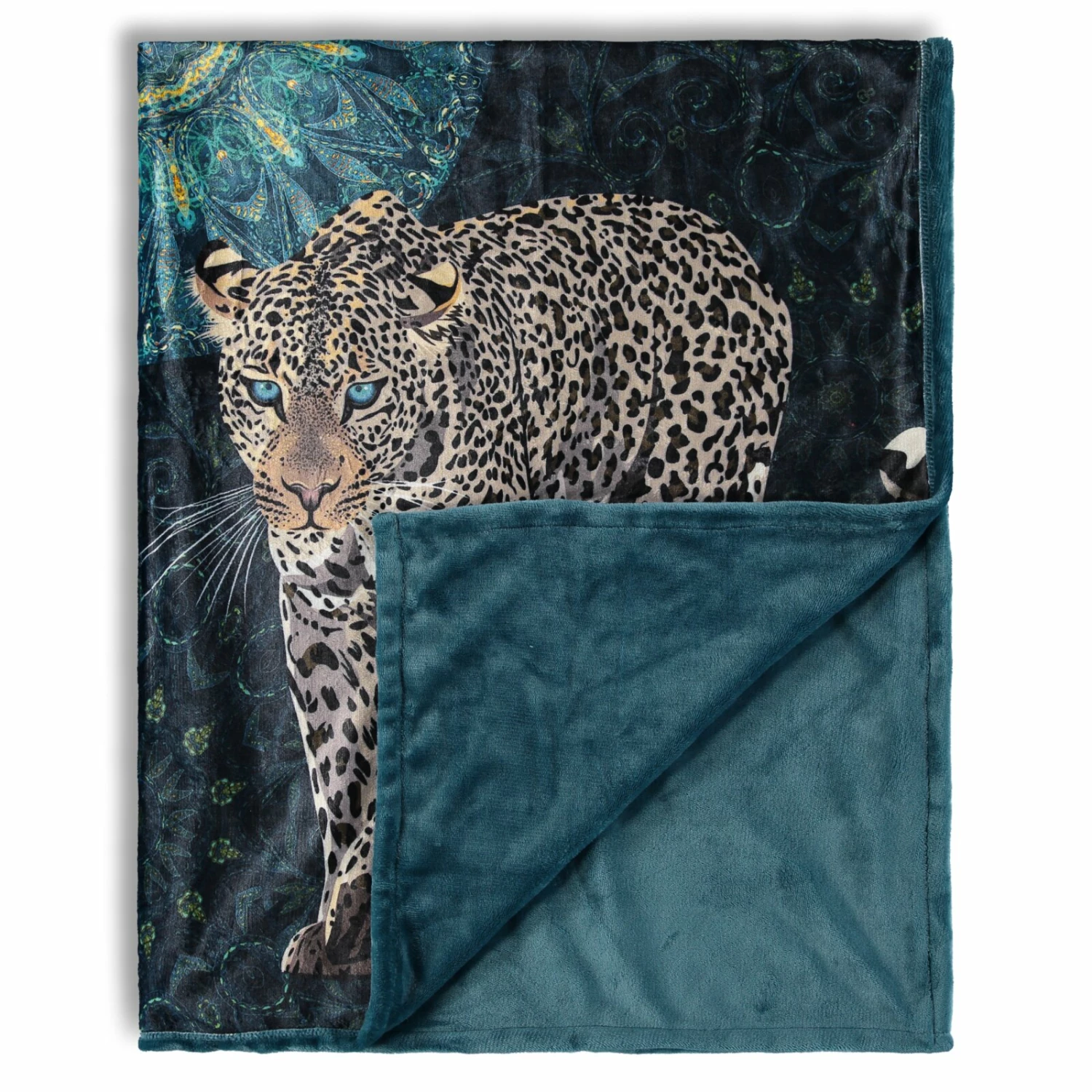 Wendedecke - petrol-schwarz - 130x160cm 4 Wendedecke - petrol-schwarz - 130x160cm – Bild 2