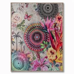 Wendedecke - beige-bunt - Floral - 130x160cm -Heimtextilien Verkäufe 9003943100 03 1600Wx1600H