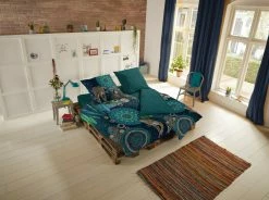 Satin-Bettwäsche - Dschungel - petrol-schwarz - 135x200 cm 7 Satin-Bettwäsche - Dschungel - petrol-schwarz - 135x200 cm -Heimtextilien Verkäufe 9003953900 03 1600Wx1600H