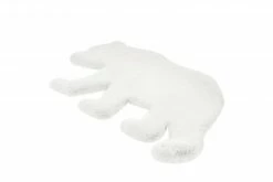 Kinderteppich - Bär - weiß - 53x90 cm