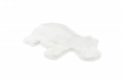 Kinderteppich - Nilpferd - weiß - 55x90 cm