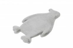 Kinderteppich - Pinguin - grau - 52x90 cm