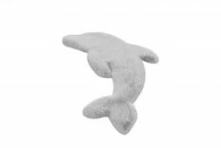 Kinderteppich - Delfin - grau - 64x90 cm