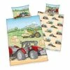 Baby-Renforcé-Bettwäsche - TRAKTOR - 135x100 cm -Heimtextilien Verkäufe 9004094000 1600Wx1600H