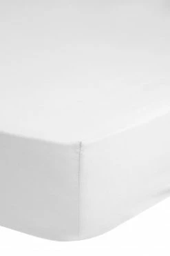 Satin-Spannbetttuch - weiß - 90x200 cm