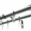 Gardinenstangen-Set KONUS - 2-läufig - edelstahl-optik - 120-210 cm -Heimtextilien Verkäufe 9004138200 1600Wx1600H