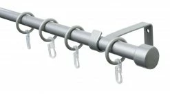 Gardinenstangen-Set CAP - silberfarben - 130-240 cm