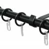 Gardinenstangen-Set CAP - schwarz - 130-240 cm -Heimtextilien Verkäufe 9004138600 1600Wx1600H