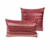 2er-Set Dekokissen - rot-gold - 30x50 cm - 45x45 cm