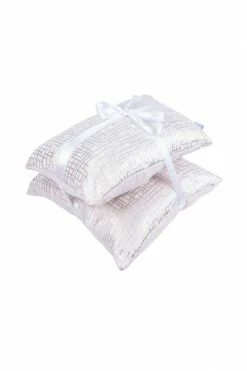 2er-Set Dekokissen - elfenbein-silber - 30x50 cm - 45x45 cm -Heimtextilien Verkäufe 9004155800 04 1600Wx1600H