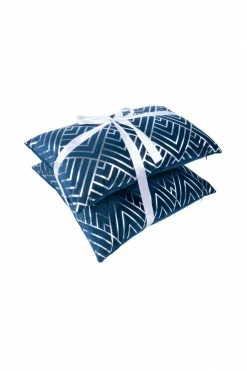 2er-Set Dekokissen - blau-silber - 30x50 cm - 45x45 cm -Heimtextilien Verkäufe 9004157200 04 1600Wx1600H