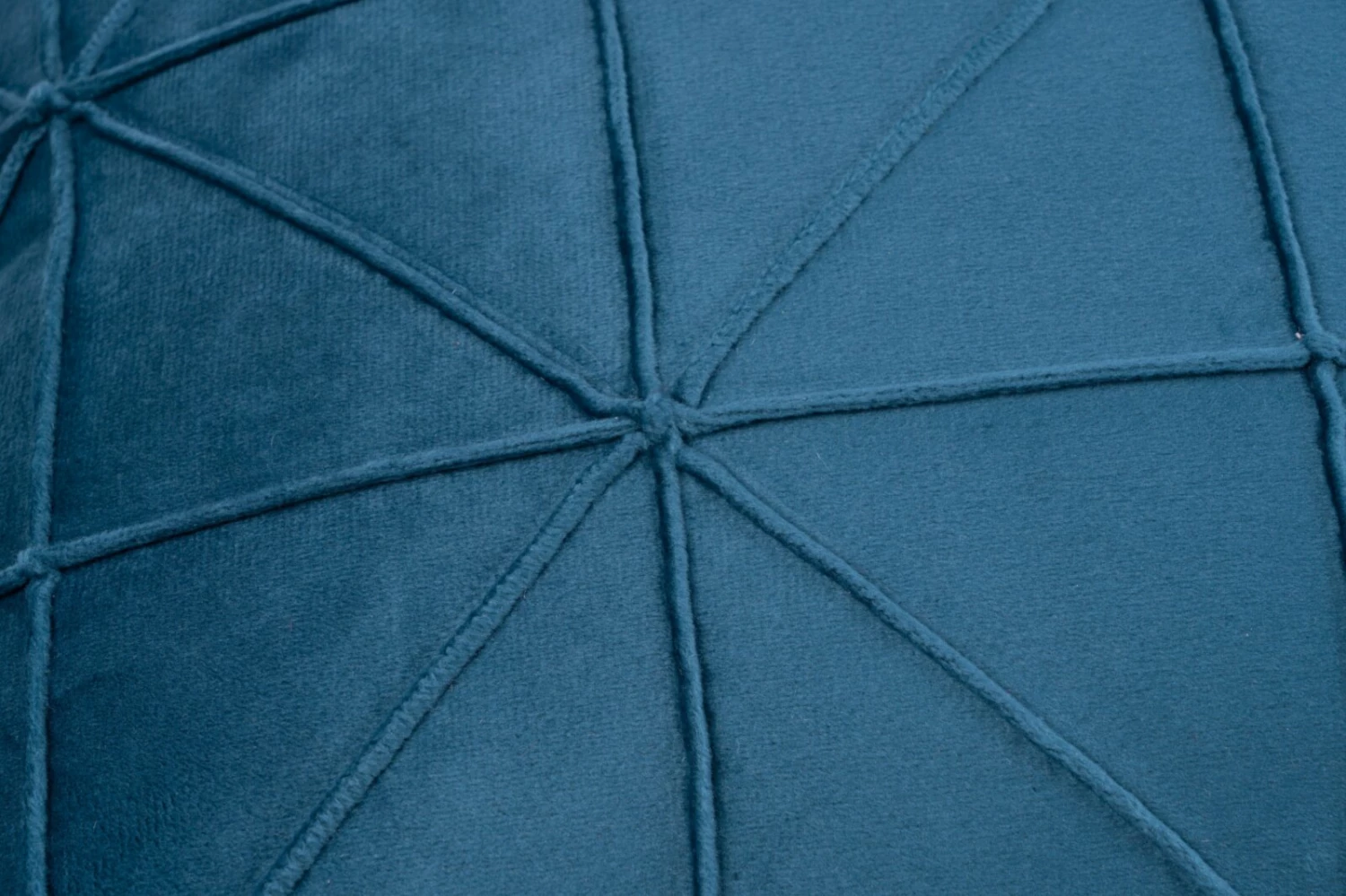 Decke & Kissen - petrol - samtige Optik mit Zierstreifen 5 Decke & Kissen - petrol - samtige Optik mit Zierstreifen – Bild 3