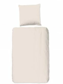 Renforcé-Bettwäsche - beige - 135x200 cm