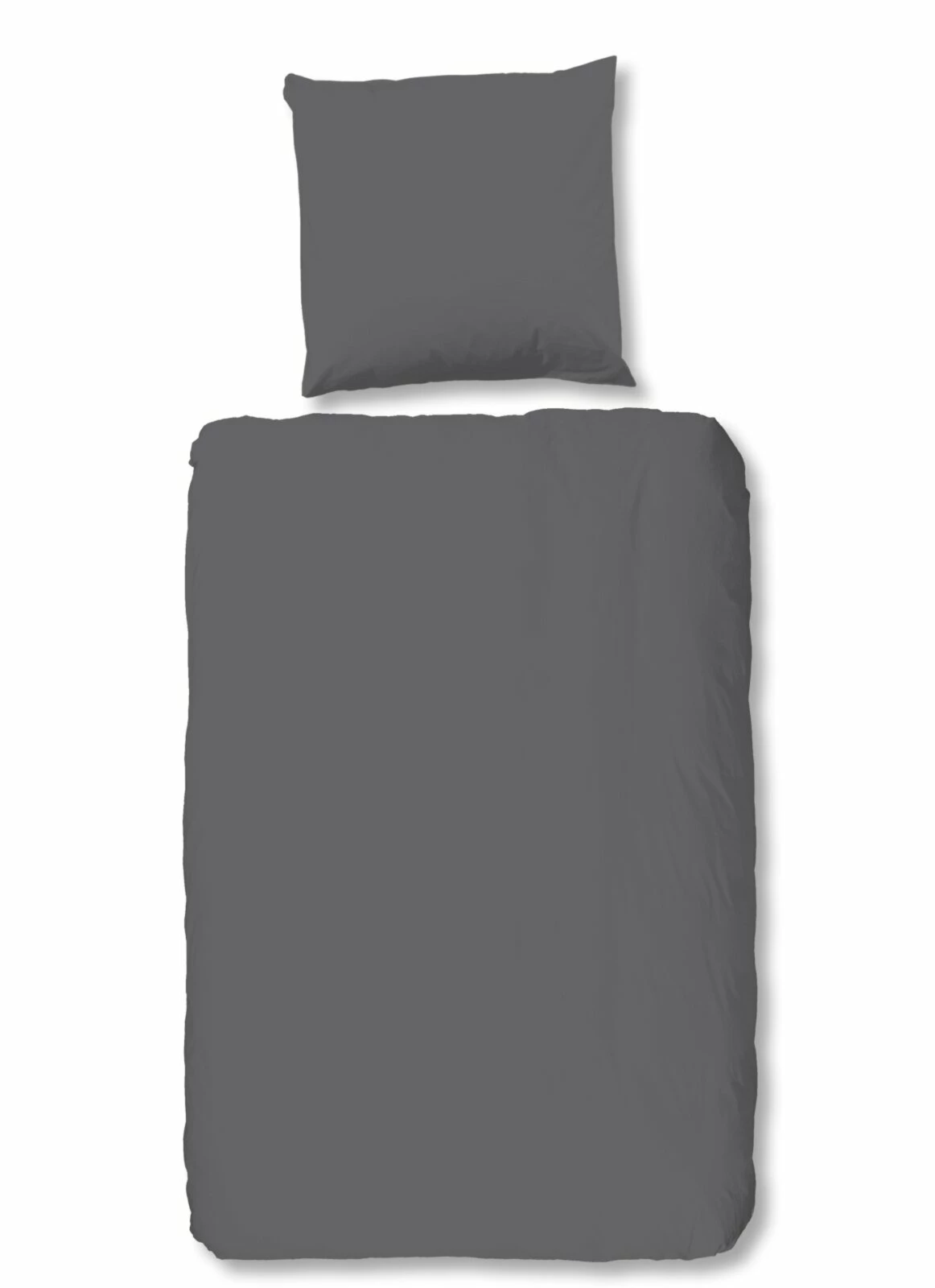 Satin-Bettwäsche - grau - 135x200 cm 3 Satin-Bettwäsche - grau - 135x200 cm
