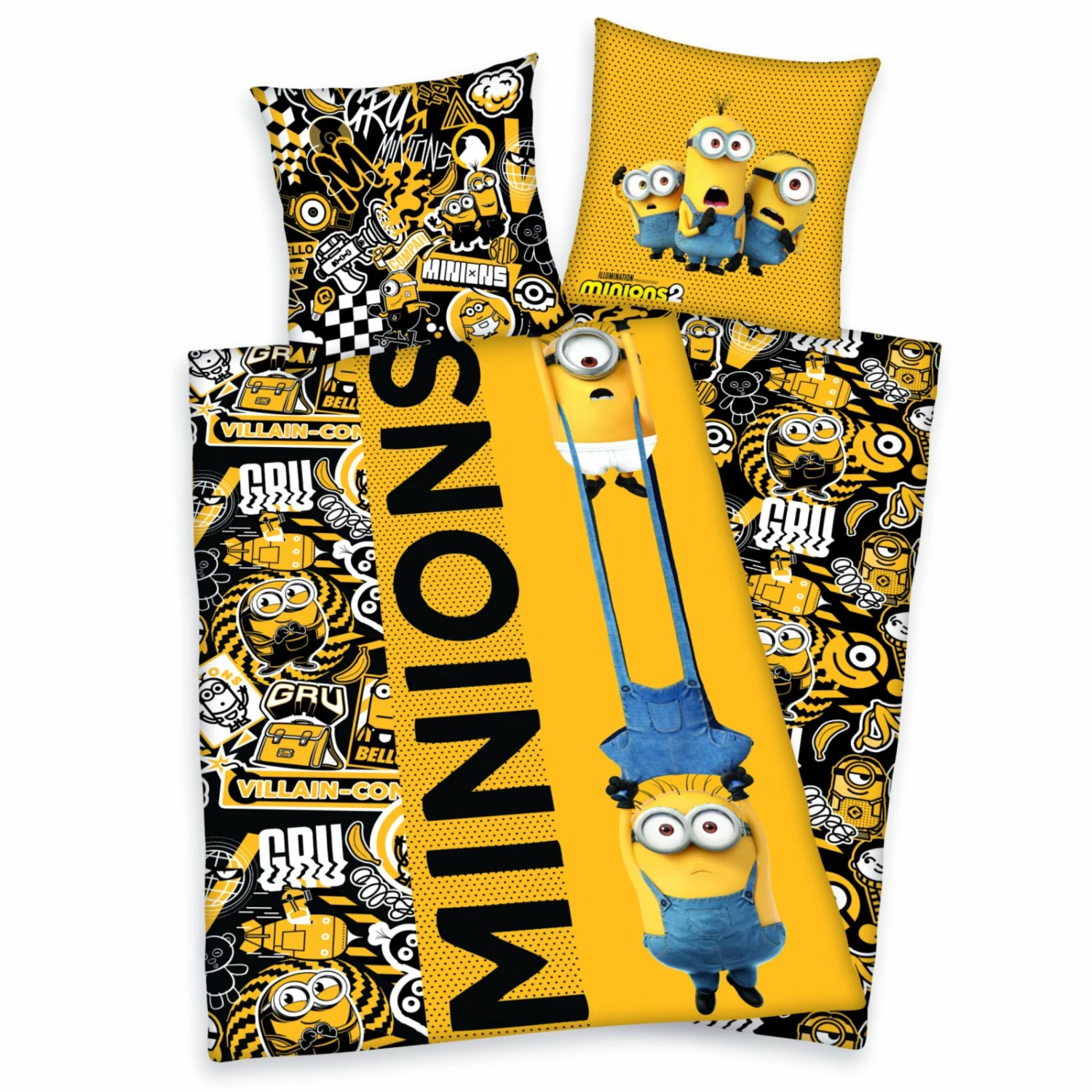 Renforcé-Bettwäsche MINIONS 2 - 135x200 cm 3 Renforcé-Bettwäsche MINIONS 2 - 135x200 cm