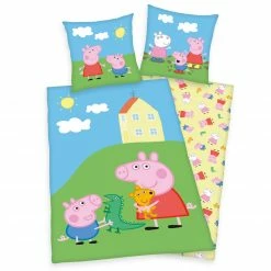 Flanell-Bettwäsche - PEPPA PIG - 135x200 cm