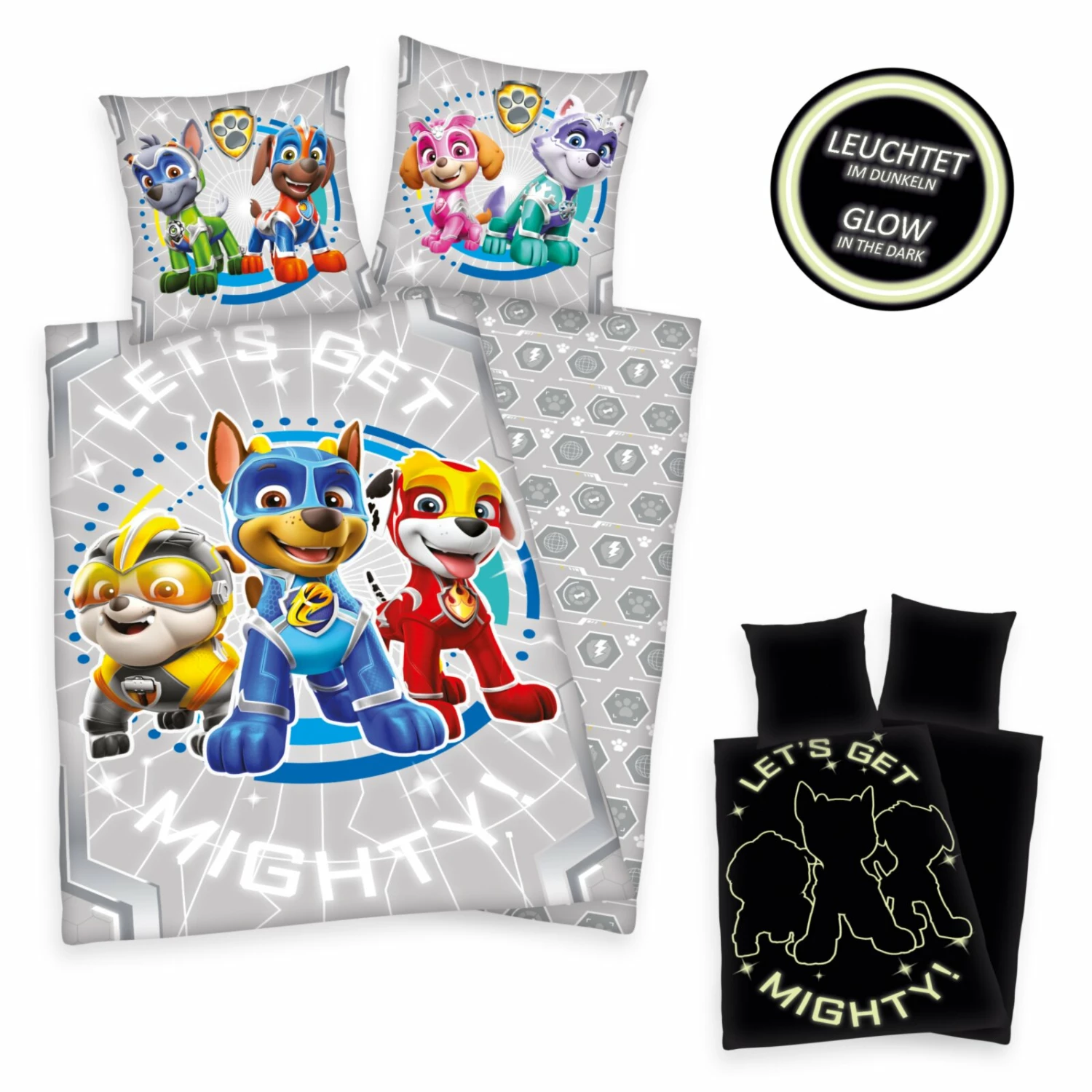 Renforcé-Bettwäsche PAW PATROL - Glow in the dark - 135x200 cm 3 Renforcé-Bettwäsche PAW PATROL - Glow in the dark - 135x200 cm
