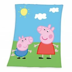 Fleecedecke PEPPA PIG - bunt - 130x160 cm