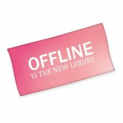 Velours-Badetuch OFFLINE - pink - 75x150 cm